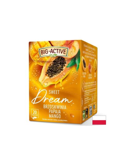 Sweet Dream - Плодов чай с манго, праскова и куркума, 20 филтърни пакетчета х 2 g