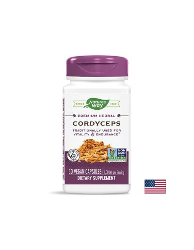 Cordyceps/ Кордицепс 500 mg х 60 капсули Nature’s Way