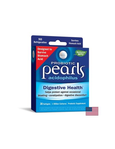 Pearls® Probiotic / Пърлс® Пробиотик, 1 млрд. активни пробиотици x 30 софтгел капсули Nature’s Way