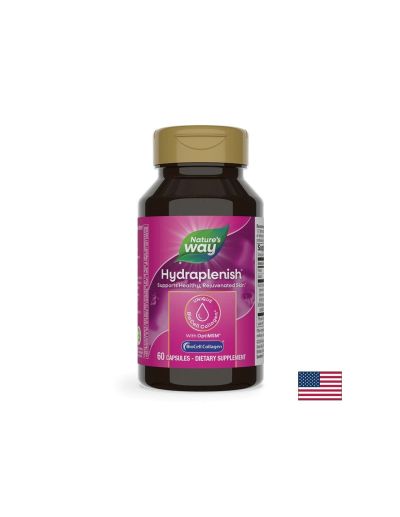 Колаген с хиалуронова киселина и МСМ Hydraplenish® - Красива кожа и здрави стави, 750 mg, 60 капсули Nature’s Way