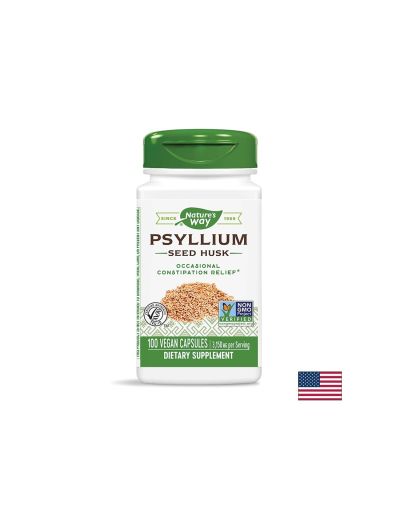 Psyllium Seed Husk/ Теснолист живовляк/ Хуск (люспи) 525 mg x 100 капсули Nature’s Way