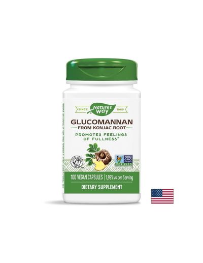 Glucomannan from Konjac Root/ Глюкоманан от корен на Конджак 665 mg x 100 капсули Nature’s Way