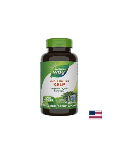 Kelp Whole Thallus/ Келп / Кафяви водорасли 600 mg x 180 капсули Nature’s Way