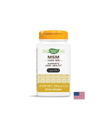 MSM/ МетилСулфонилМетан като OptiMSM® 1000 mg x 200 таблетки Nature’s Way