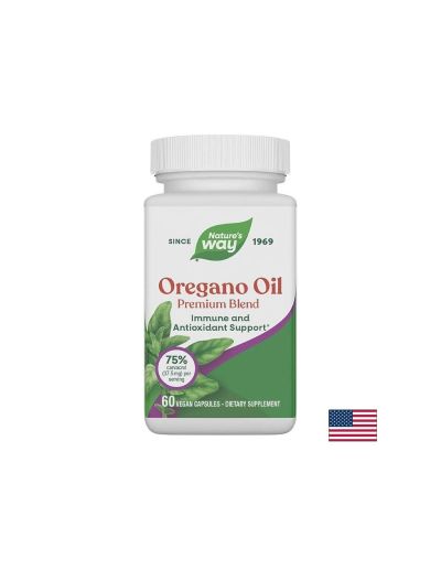Oregano Oil 75-85% Carvacrol/ Риган масло х 60 капсули Nature’s Way