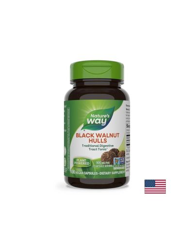 Черен орех (шушулки) - Срещу чревни паразити и чревна кандидоза, 450 mg, 100 капсули