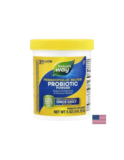 Primadophilus Reuteri - Примадофилус Реутери, 3 млрд. активни пробиотици (пудра), 141.75 g Nature’s Way