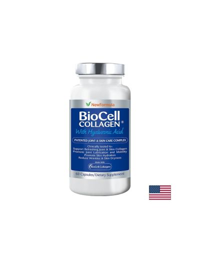 BioCell Collagen® with Hyaluronic Acid / Биосел Колаген 500 mg x 60 капсули Nature’s Way