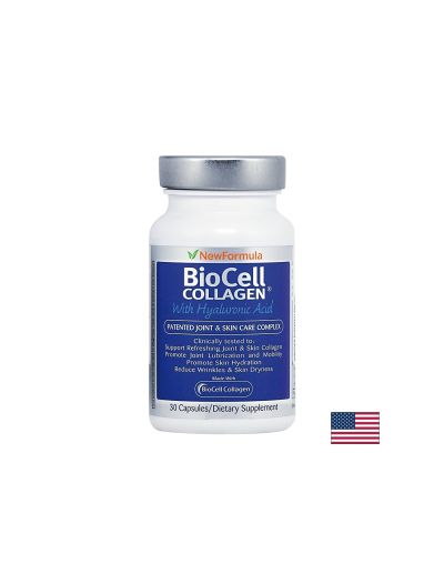 BioCell Collagen® with Hyaluronic Acid / Биосел Колаген 500 mg x 30 капсули Nature’s Way