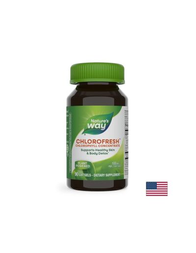 Chlorofresh® Chlorophyll Concentrate/ Хлорофреш® Хлорофил концентрат х 90 софтгел капсули Nature’s Way