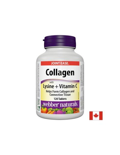 Collagen with Lysine + Vitamin C/ Колаген 500 mg с Лизин и Витамин С х 120 таблетки
