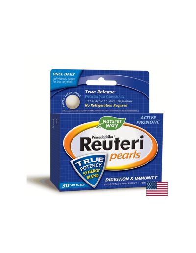 Primadophilus Reuteri - Примадофилус Реутери 1 млрд. активни пробиотици, 30 софтгел капсули Nature’s Way