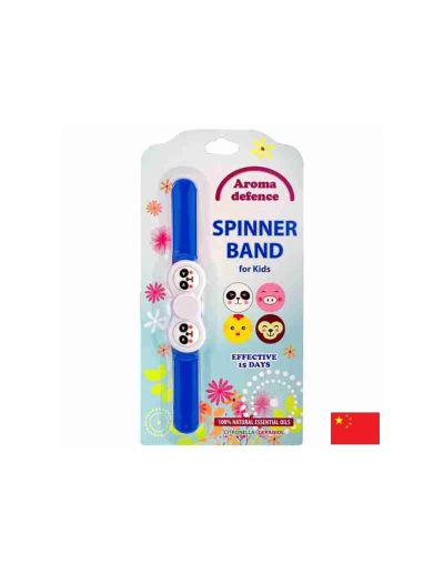 Спинър гривна "Aroma Defence" за деца - Репелент с аромат на цитронела и здравец, 1 бр