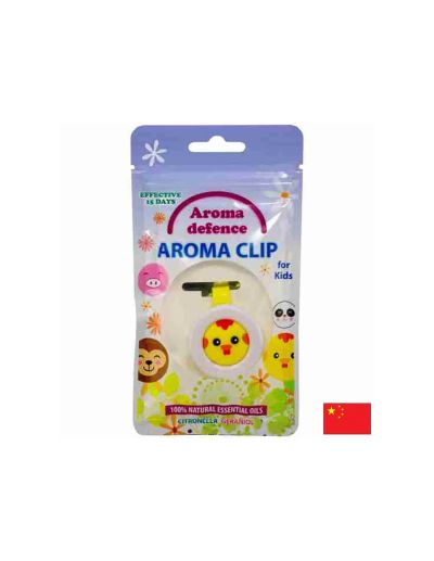 Клипс "Aroma Defence" за деца - Репелент с аромат на цитронела и здравец