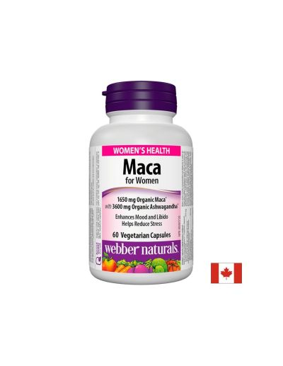 Maca for Women/ Мака за жени х 60 капсули Webber Naturals