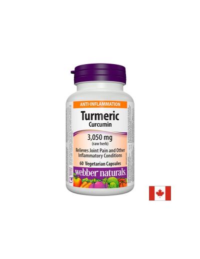 Turmeric Curcumin/ Куркума (куркумин) 600 mg x 60 капсули Webber Naturals