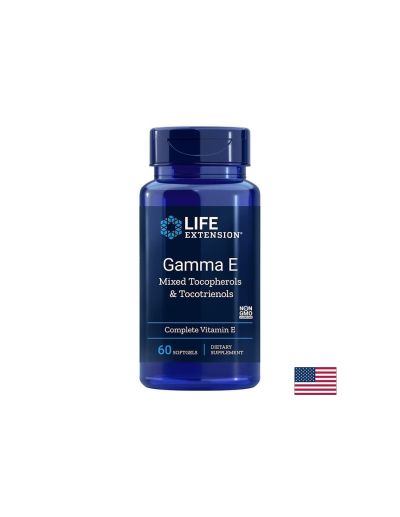 Gamma E Mixed Tocopherols & Tocotrienols / Витамин Е (миксирани токофероли и токотриеноли) х 60 софтгел капсули