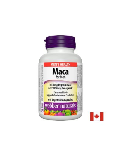Maca for Men/ Мака за мъже х 60 капсули Webber Naturals