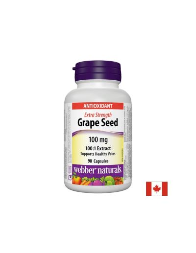 Grape Seed Extract 100:1/ Гроздово семе 100 mg x 90 капсули Webber Naturals