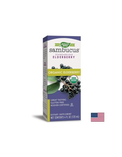 Sambucus Organic Syrup / Самбукус Оргáник сироп x 120 ml Nature’s Way