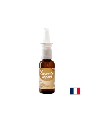 Pur Cuivre Or Argent Spray - Спрей за нос с колоидно злато, сребро и мед, 30 ml