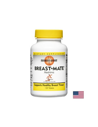 Breast Mate® Meshima / За оптимална функция на млечните жлези, 120 таблетки Mushroom Wisdom