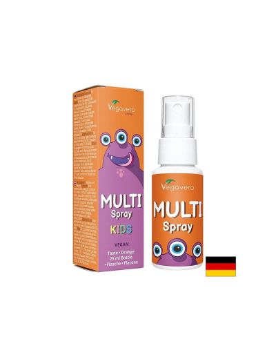 Multi Vitamin Junior/ Мултивитамини за Деца/ Орален спрей, 25 ml, 100% Vegan Vegavero
