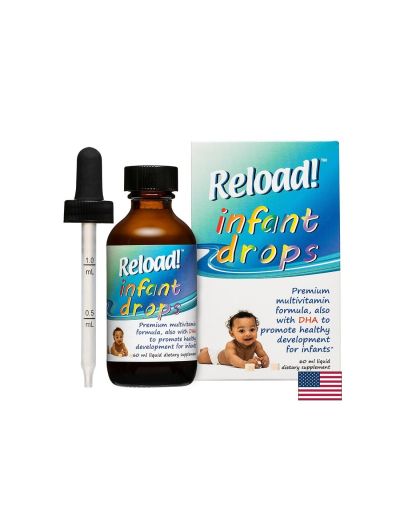 Reload! Infant drops Витамини и DHA / Капки за бебета и подрастващи, 60 ml