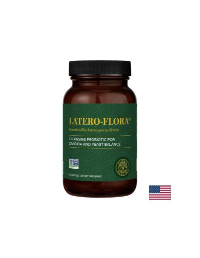Latero-Flora™ Brevibacillus laterosporus (B.O.D.™ strain) - Пробиотик срещу Кандида в червата, 60 капсули