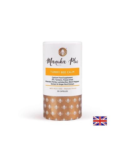Manuka Plus Tummy Bee Calm with MGO 300 / Формула с мед от манука за добро храносмилане, 30 капсули