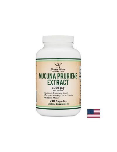 Mucuna pruriens extract/ Екстракт от мукуна, 210 капсули Double Wood
