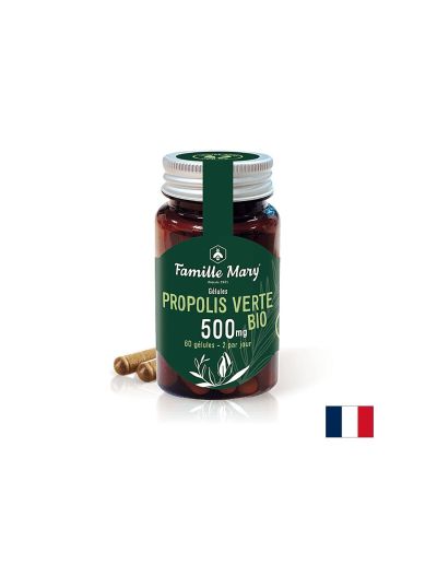 Propolis Verte BIO / Био зелен прополис 500 mg, 60 капсули Famille Mary