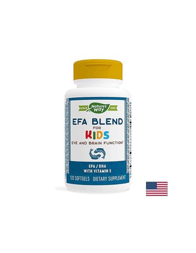 EFA Blend for Kids / ЕФА Бленд за деца, 120 софтгел капсули Nature’s Way