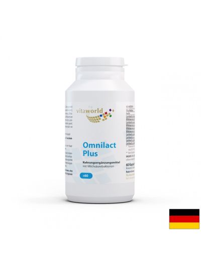 Omnilact Plus / Пробиотик Омнилакт Плюс 10 щама, 10 млрд. активни пробиотици, 60 капсули