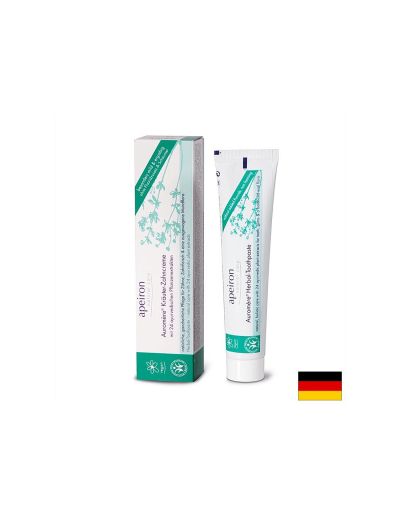 Apeiron Auromère® Kräuter-Zahncreme green Ayurveda - Билкова паста за зъби (съвместима с хомеопатия), 75 ml