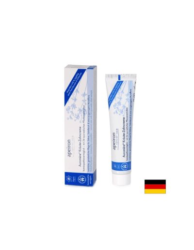 Apeiron Auromère® Kräuter-Zahncreme blue Ayurveda - Билкова паста за зъби (съвместима с хомеопатия), 75 ml