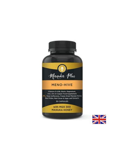 Manuka Plus Meno-Hive with MGO 300 - Manuka Honey – Менопауза формула с мед от манука MGO 300, 30 капсули