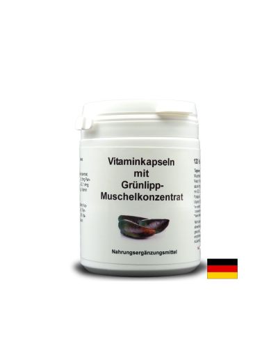 Vitaminkapseln mit Grünlipp-Muschelkonzentrat - Зеленоуста мида и витамини, 120 капсули Karl Minck