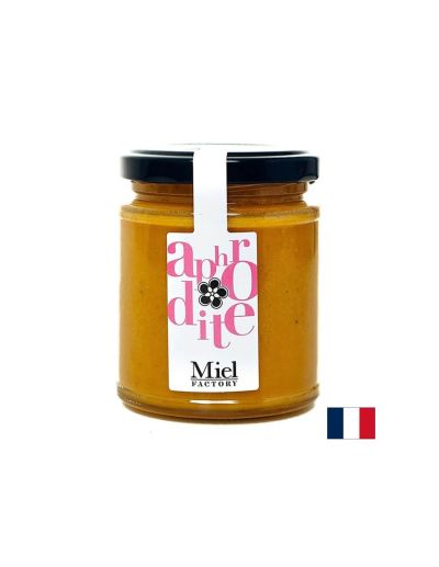 Miel Aphrodite - Пчелен мед с цветен прашец, пчелно млечице и женшен, 250 g