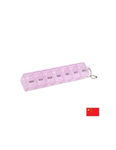 Правоъгълна кутия за лекарства за 7 дни