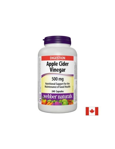Apple Cider Vinegar - Ябълков оцет, 500 mg,  240 капсули