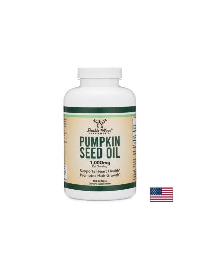 Maсло от тиквени семена - Pumpkin Seed Oil,180 софтгел капсули Double Wood