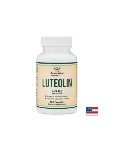 Luteolin - Лутеолин 100 mg, 120 капсули Double Wood
