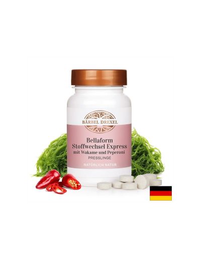 За бърз метаболизъм - Формула с уакаме и лют червен пипер - Bellaform, 120 таблетки Bärbel Drexel