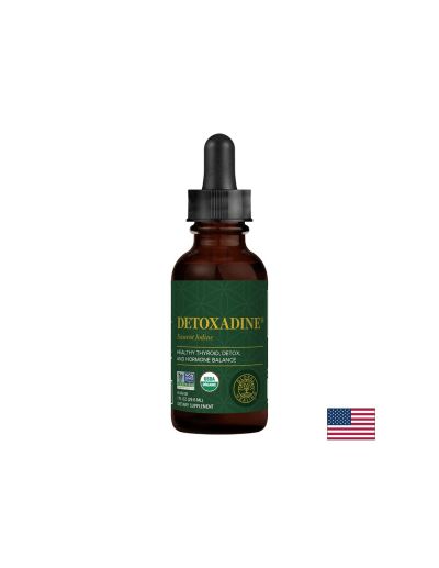 Detoxadine® Nascent Iodine - Detoxadine® сертифициран органичен атомен йод,  29,6 ml Global Healing