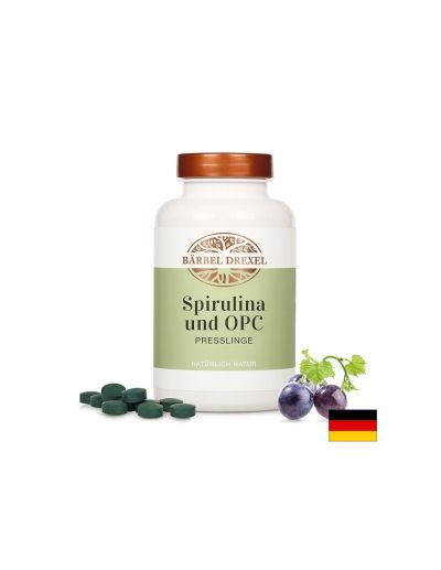 Спирулина и олигомерни проантоцианидини - Антиоксидант, имуноукрепващо и енергизиращо средство, 360 таблетки Bärbel Drexel