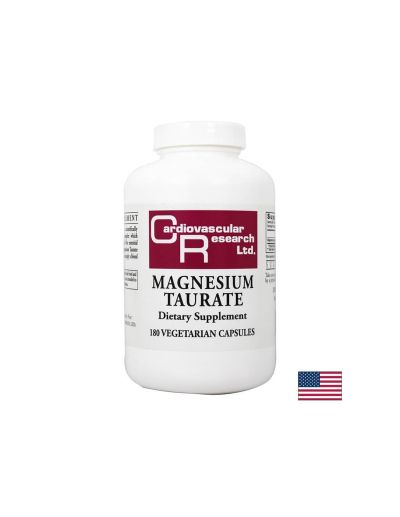 Магнезий (Таурат) - Нервна система, сърдечносъдова функция, мускулно здраве, 180 капсули