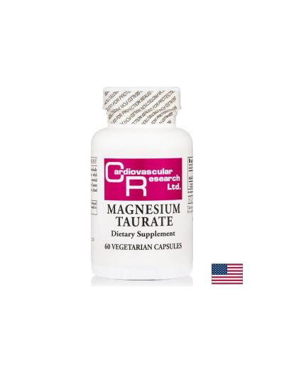 Магнезий (Таурат) - Нервна система, сърдечносъдова функция, мускулно здраве, 60 капсули