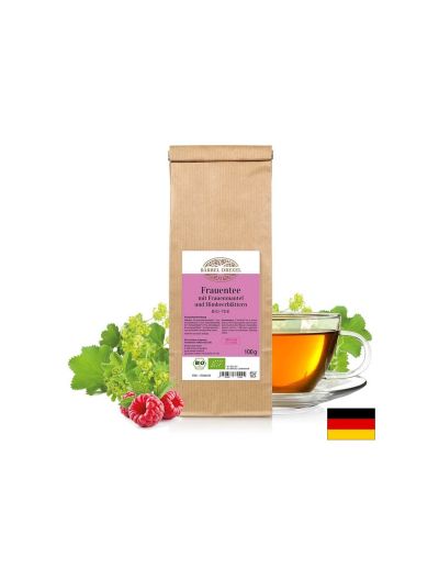 Frauentee mit Frauenmantel und Himbeerblättern Bio-Tee - Био чай за женския хормонален баланс, 100 g Bärbel Drexel