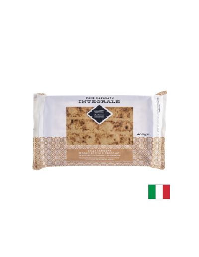 Тънък хрупкав хляб от Сардиния от пълнозърнеста твърда пшеница, 400 g